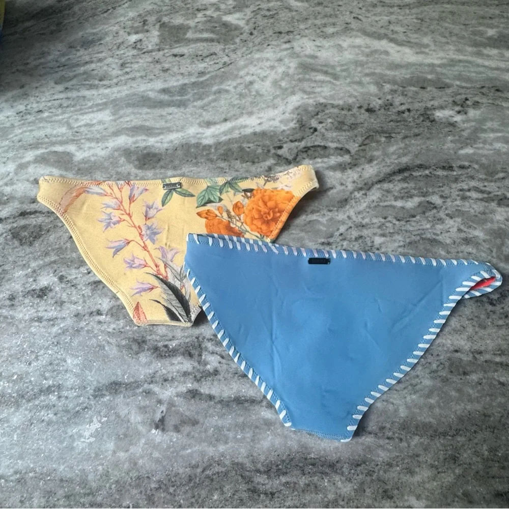 TRIANGL neoprene bikini swim bottom Size Medium (lot of 2)